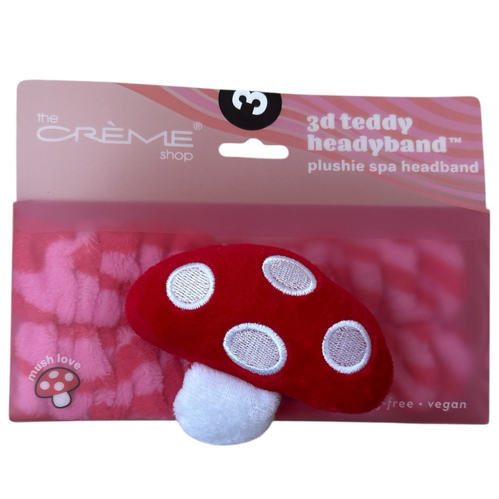 The Creme Shop - Mush Love 3D Teddy Spa Plushie Headband NWT